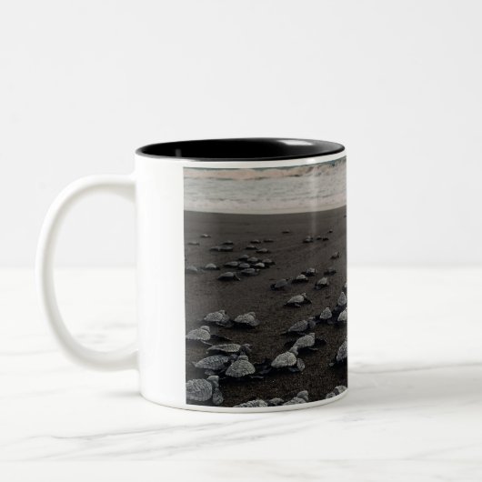 ウミガメのコーヒーマグ ツートーンマグカップ (左)