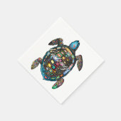 ウミガメのサンダー_コーブ スタンダードカクテルナプキン (角)