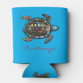 ウミガメのサンダー_コーブ 缶クーラー (裏面)