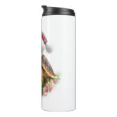 ウミガメのシャツクリスマスサンタハット タンブラー (回転右)