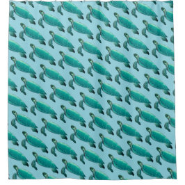 ウミガメのシャワーカーテン シャワーカーテン