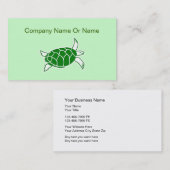 ウミガメのシルエットの名刺 名刺 (正面/裏面)