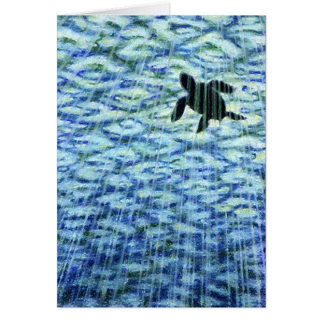 ウミガメのシルエット (正面)