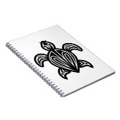 ウミガメのシルエット ノートブック (右側)