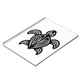 ウミガメのシルエット ノートブック (左側)