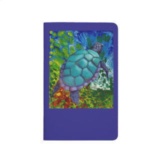 ウミガメのジャーナルかスケッチブック ポケットジャーナル