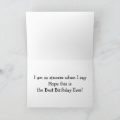 ウミガメのスロー/シンカーオン姉妹誕生日 カード (内部)