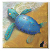 ウミガメのタイル タイル (正面)