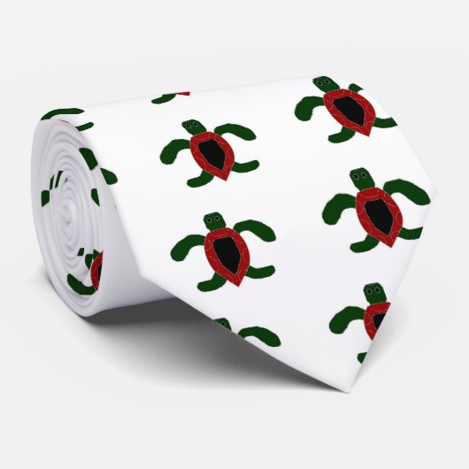 ウミガメのタイ ネクタイ (ロール)