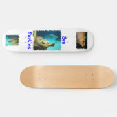 ウミガメのデザインのスケートボード スケートボード (横)