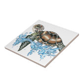 ウミガメのデザイン タイル (側面)