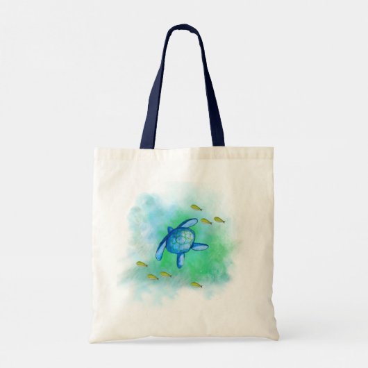 ウミガメのトートバッグ トートバッグ (裏面)