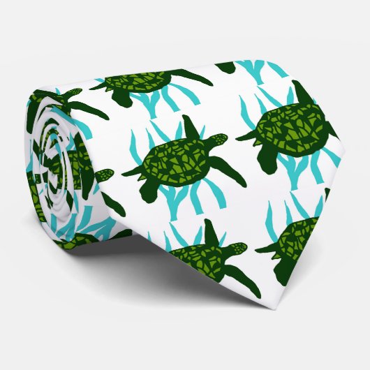 ウミガメのネクタイをハグ ネクタイ (ロール)