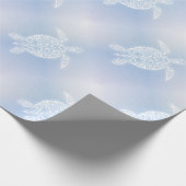 ウミガメのパターン ラッピングペーパー (角)