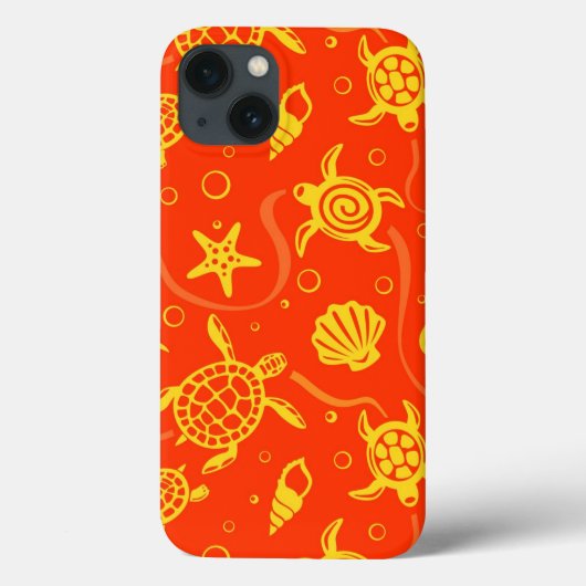 ウミガメのパターン Case-Mate iPhoneケース (裏面)