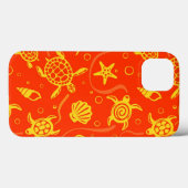 ウミガメのパターン Case-Mate iPhoneケース (裏面 (横))