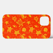 ウミガメのパターン Case-Mate iPhoneケース (裏面 (横))