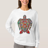 ウミガメのフローラ Tシャツ (正面)