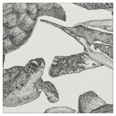 ウミガメのブラックパール ファブリック (クローズアップ)