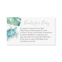 ウミガメのベビー招待状入れカード用ブック