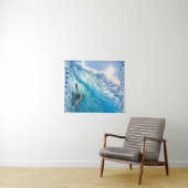 ウミガメのボホ波 タペストリー (インサイチュ(横))