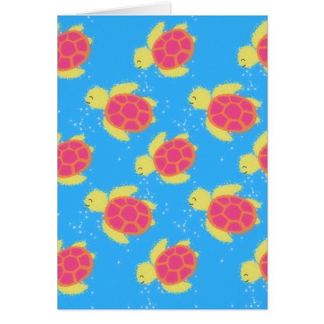 ウミガメのマンガ (正面)