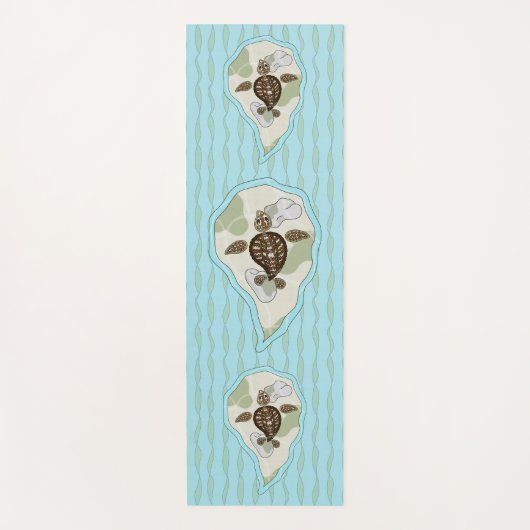 ウミガメのヨガマットをカリー ヨガマット (正面)