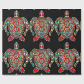 ウミガメのラッピング紙 ラッピングペーパー (フラット)