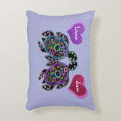 ウミガメのラブアクセントピロー アクセントクッション (正面(垂直))