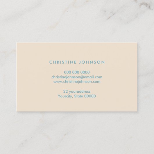 ウミガメのロゴデザイン名刺 名刺 (裏面)