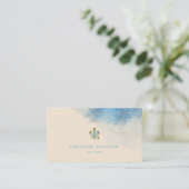 ウミガメのロゴデザイン名刺 名刺 (スタンド正面)