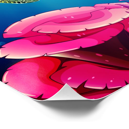 ウミガメの下 ポスター (コーナー)