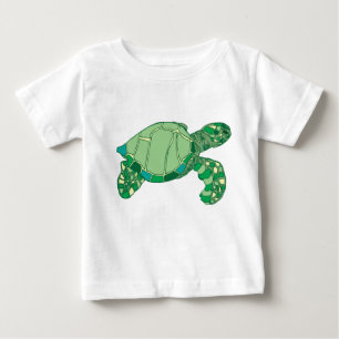 ウミガメの乳児のワイシャツ ベビーTシャツ