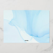 ウミガメの休日のフォトグリーティング 箔シーズンカード (裏面)