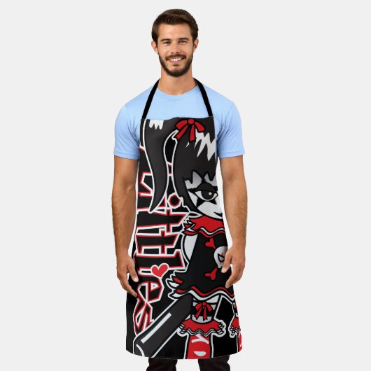 ウミガメの冠 エプロン (着用した状態)