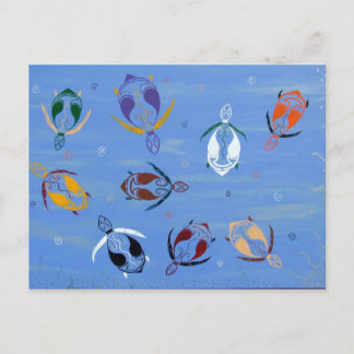 ウミガメの営巣 ポストカード