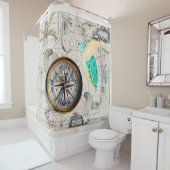 ウミガメの地図書 シャワーカーテン (インサイチュ)