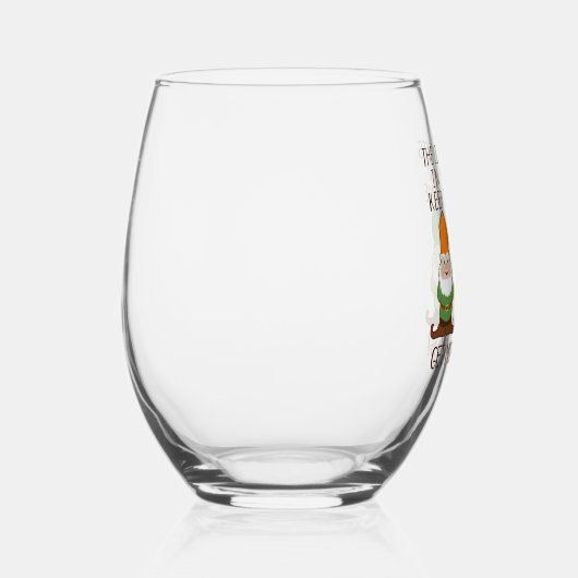 ウミガメの声が増える格言 ステムなしワイングラス (右)