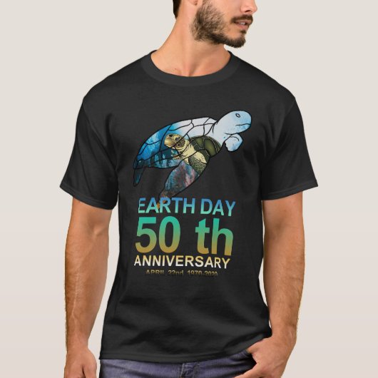ウミガメの大地の日50周年記念ギフト Tシャツ (正面)