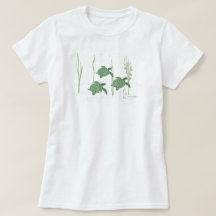 ウミガメの女性のTシャツ