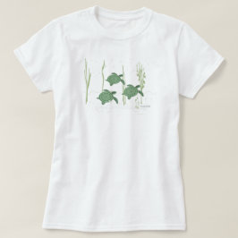 ウミガメの女性のTシャツ Tシャツ