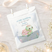 ウミガメの孵化女の子の赤ちゃんシャワー フェイバーバッグ (クリップ留めされた状態)