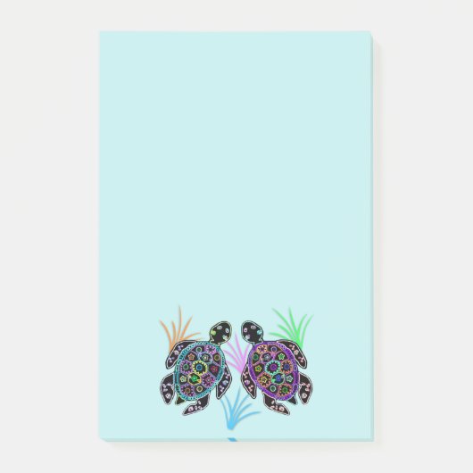 ウミガメの後it®ノート ポストイット (正面)