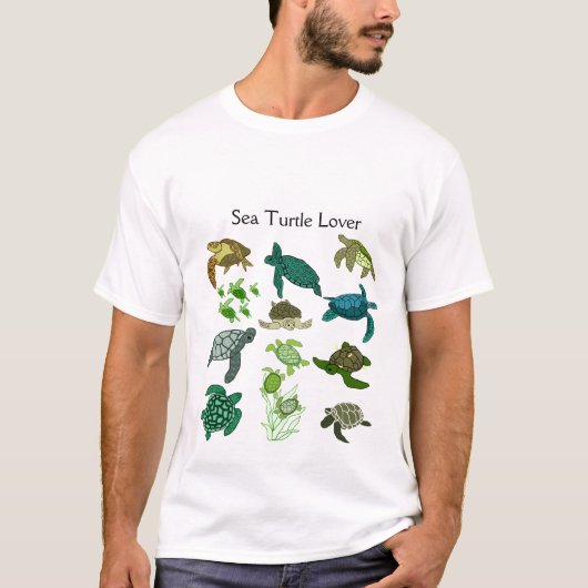 ウミガメの恋人のワイシャツ Tシャツ (正面)
