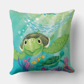 ウミガメの救出 クッション (裏面)