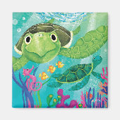 ウミガメの救出 マグネット (正面)