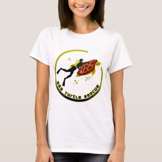ウミガメの救出 Tシャツ