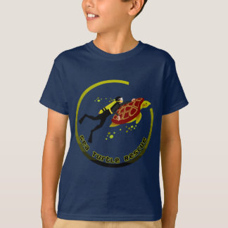 ウミガメの救出 Tシャツ