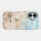 ウミガメの旅 iPhone 16ケース (裏面横)