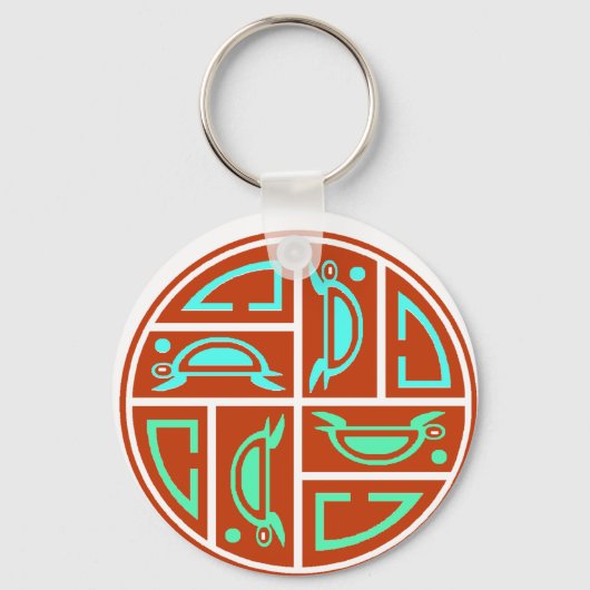 ウミガメの月の周期 キーホルダー (正面)